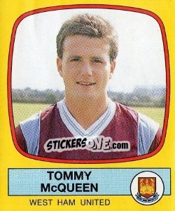 Cromo Tommy McQueen - UK Football 1987-1988 - Panini