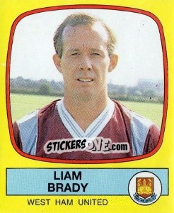 Sticker Liam Brady - UK Football 1987-1988 n. 349 - Panini