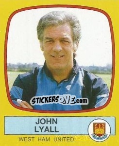 Cromo John Lyall - UK Football 1987-1988 - Panini