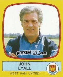 Sticker John Lyall - UK Football 1987-1988 n. 350 - Panini