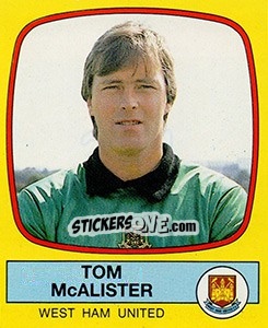 Cromo Tom McAlister - UK Football 1987-1988 - Panini
