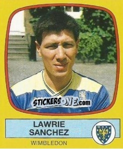 Figurina Lawrie Sanchez - UK Football 1987-1988 - Panini
