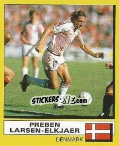 Sticker Preben Elkjear - UK Football 1987-1988 n. 381 - Panini
