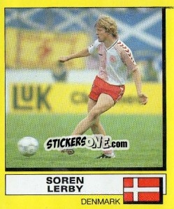 Sticker Soren Lerby - UK Football 1987-1988 - Panini