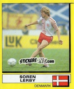 Sticker Soren Lerby - UK Football 1987-1988 n. 382 - Panini