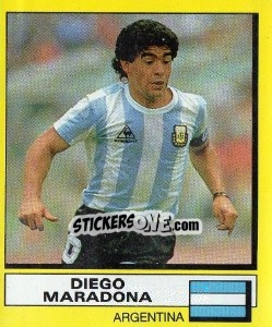 Cromo Diego Maradona - UK Football 1987-1988 - Panini