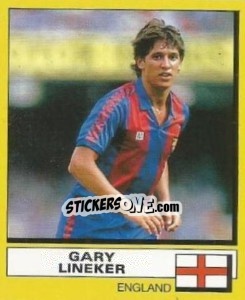 Cromo Gary Lineker - UK Football 1987-1988 - Panini