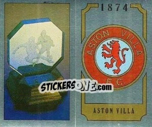 Cromo Aston Villa Badge - UK Football 1987-1988 - Panini