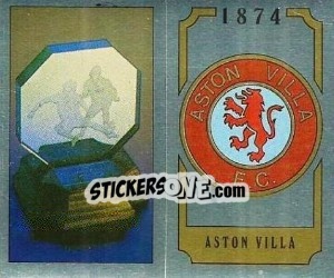 Sticker Aston Villa Badge - UK Football 1987-1988 n. 404 - Panini