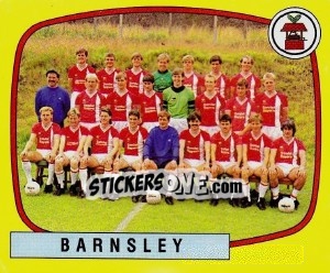 Cromo Barnsley Team - UK Football 1987-1988 - Panini