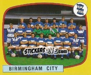 Figurina Birmingham City Team - UK Football 1987-1988 - Panini
