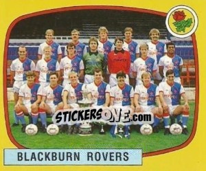 Cromo Blackburn Rovers Team - UK Football 1987-1988 - Panini