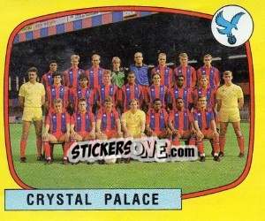 Sticker Crystal Palace Team - UK Football 1987-1988 - Panini