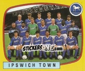 Sticker Ipswich Town Team - UK Football 1987-1988 - Panini