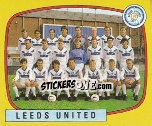 Sticker Leeds United Team - UK Football 1987-1988 - Panini