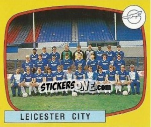 Figurina Leicester City Team - UK Football 1987-1988 - Panini