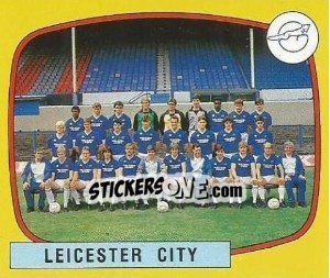 Sticker Leicester City Team - UK Football 1987-1988 n. 421 - Panini