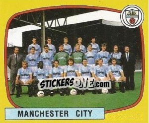 Sticker Manchester City Team - UK Football 1987-1988 n. 423 - Panini