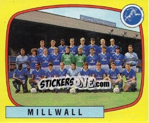 Sticker Millwall Team - UK Football 1987-1988 - Panini