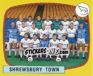 Sticker Shrewsbury Town Team - UK Football 1987-1988 - Panini