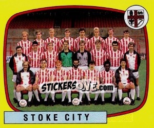 Figurina Stoke City Team - UK Football 1987-1988 - Panini