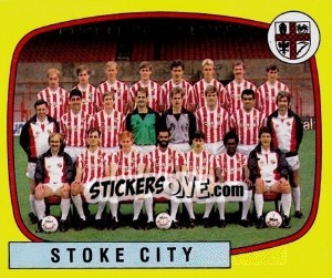 Sticker Stoke City Team - UK Football 1987-1988 n. 435 - Panini