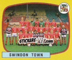 Figurina Swindon Town Team - UK Football 1987-1988 n. 436 - Panini