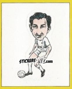 Sticker Ossie Ardiles (Caricature) - UK Football 1987-1988 n. 439 - Panini