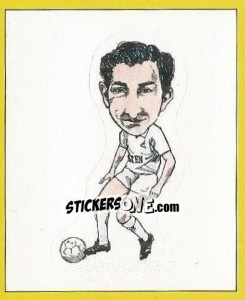 Sticker Ossie Ardiles (Caricature) - UK Football 1987-1988 - Panini