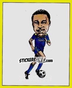 Sticker John Fashanu (Caricature) - UK Football 1987-1988 - Panini