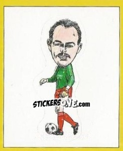 Cromo Bruce Grobbelaar (Caricature) - UK Football 1987-1988 - Panini