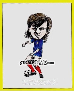 Sticker Charlie Nicholas (Caricature) - UK Football 1987-1988 n. 443 - Panini