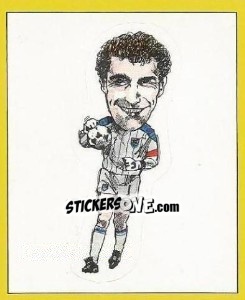 Sticker Peter Shilton (Caricature) - UK Football 1987-1988 n. 446 - Panini