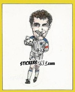 Cromo Peter Shilton (Caricature) - UK Football 1987-1988 - Panini