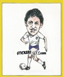 Sticker Gary Lineker (Caricature) - UK Football 1987-1988 n. 447 - Panini