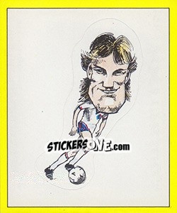 Cromo Glenn Hoddle (Caricature) - UK Football 1987-1988 - Panini