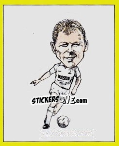 Sticker Clive Allen (Caricature) - UK Football 1987-1988 - Panini