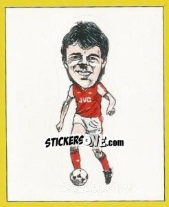 Sticker David O'Leary (Caricature) - UK Football 1987-1988 - Panini