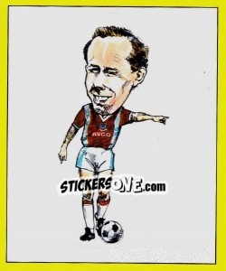 Sticker Liam Brady (Caricature) - UK Football 1987-1988 n. 453 - Panini