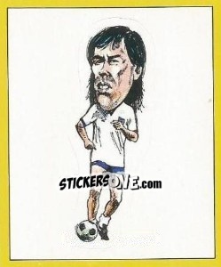 Sticker Mark Hateley (Caricature) - UK Football 1987-1988 - Panini