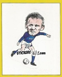Sticker Peter Reid (Caricature) - UK Football 1987-1988 n. 455 - Panini
