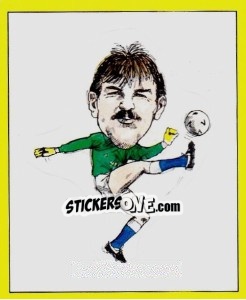 Sticker Neville Southall (Caricature) - UK Football 1987-1988 n. 458 - Panini