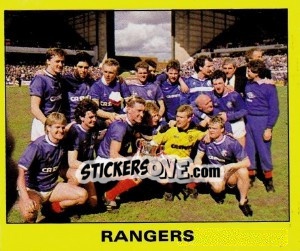 Sticker Glasgow Rangers - UK Football 1987-1988 - Panini