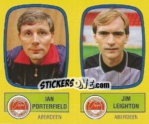 Sticker Ian Porterfield / Jim Leighton - UK Football 1987-1988 - Panini