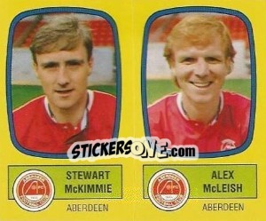 Figurina Stewart McKimmie / Alex McLeish - UK Football 1987-1988 - Panini