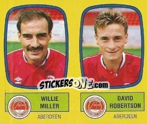 Sticker Willie Miller / David Robertson - UK Football 1987-1988 n. 470 - Panini
