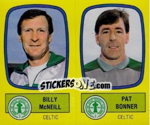 Sticker Billy McNeill / Pat Bonner - UK Football 1987-1988 n. 477 - Panini