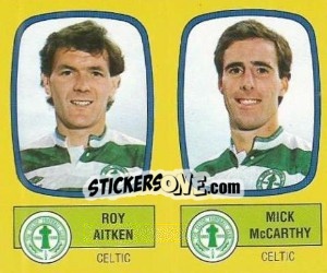 Cromo Roy Aitken / Mick McCarthy - UK Football 1987-1988 - Panini