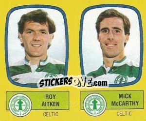 Sticker Roy Aitken / Mick McCarthy - UK Football 1987-1988 n. 478 - Panini