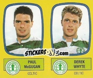 Sticker Paul McGugan / Derek Whyte - UK Football 1987-1988 - Panini